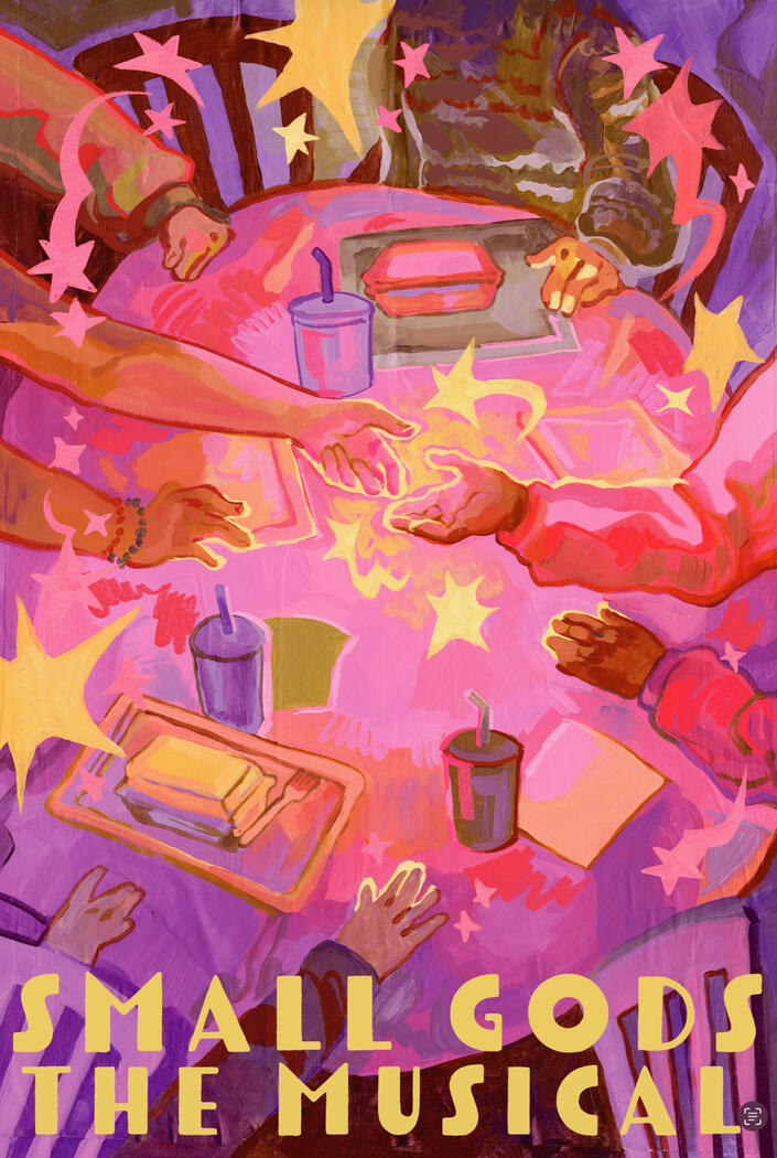 Initial poster explorations in Adobe Illustrator.