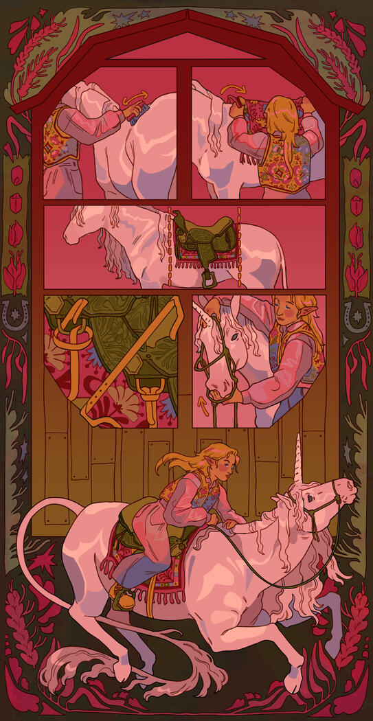 Sequential illustration. digital.