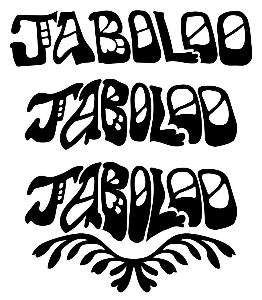 Wordmark explorations in Adobe Illustrator.