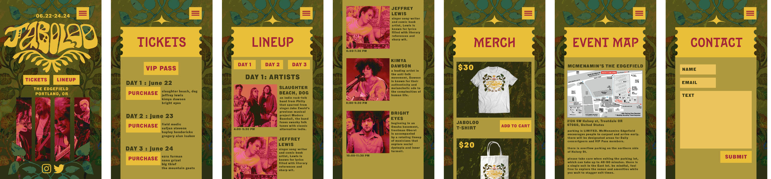 The website mockup. The website mockup.